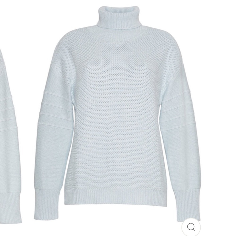Burgess Luxury Cotton Sweaters The Willow Frost Blue size Small NWT